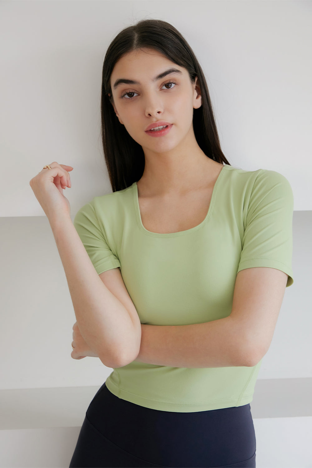 Withbra Square Neck Crop Top