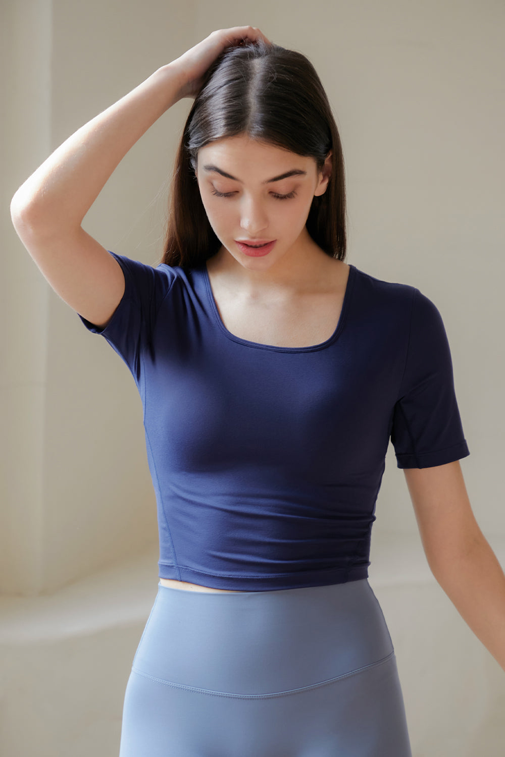 Withbra Square Neck Crop Top