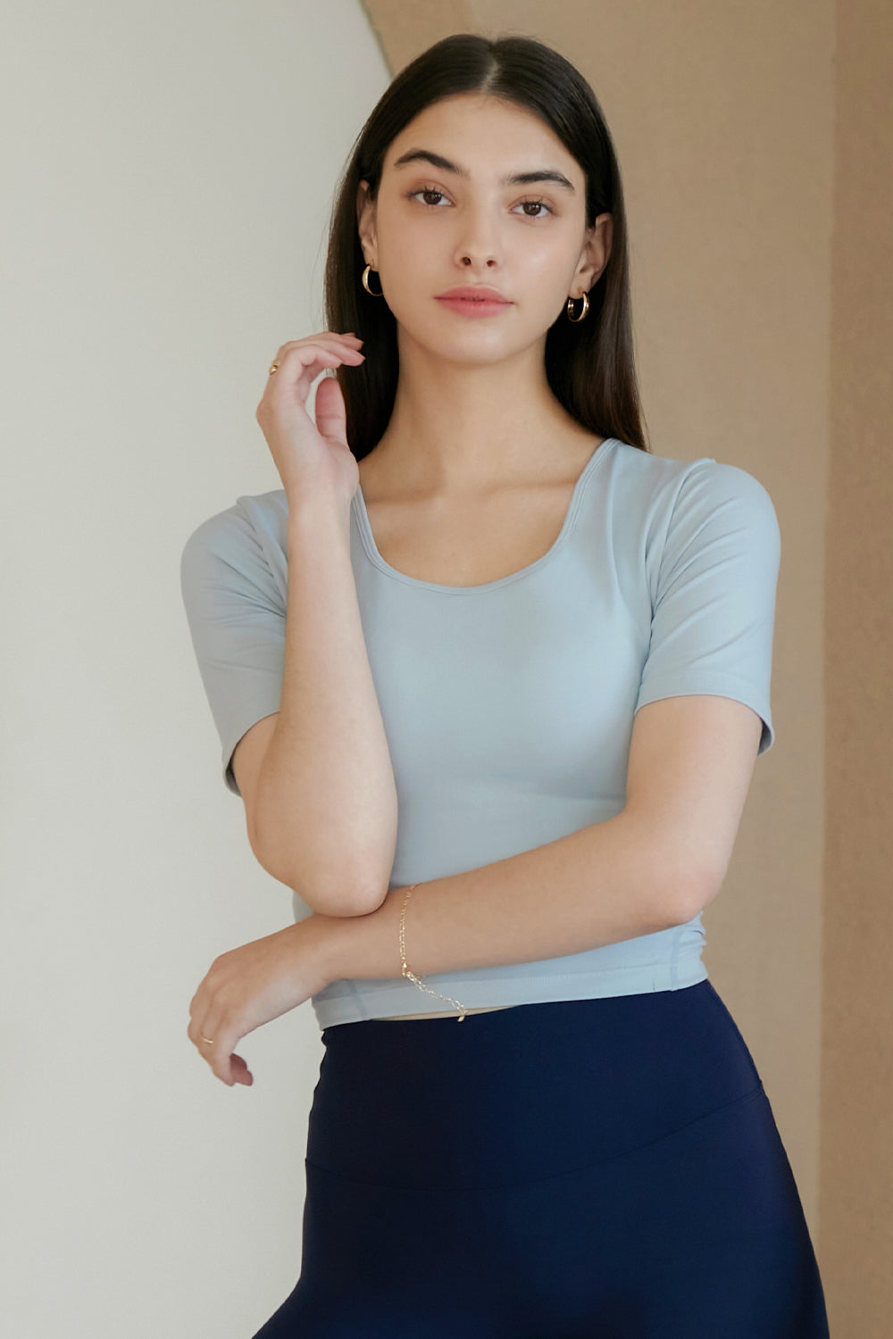 Withbra Square Neck Crop Top