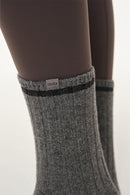 Ringle Knitted Crew Socks