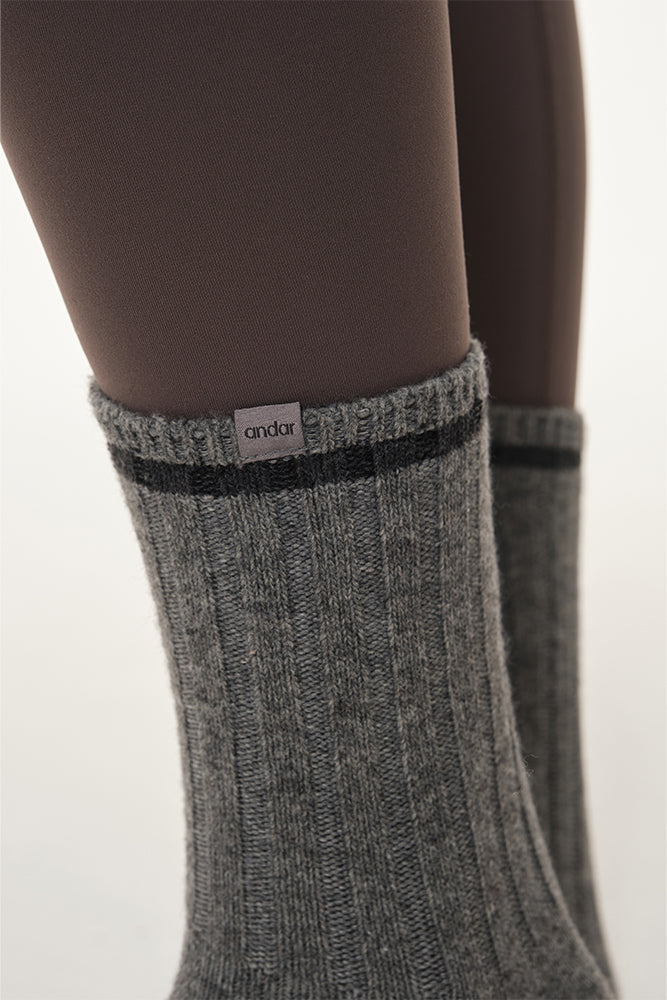 Ringle Knitted Crew Socks