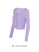 Ribbed Single Button Long Sleeve