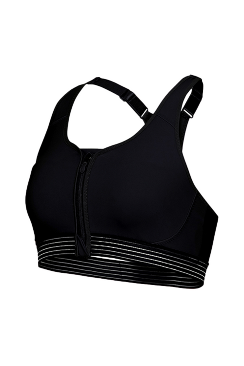 Front Zip Racerback Bra Top