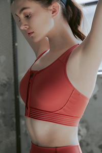 Přední zip Racerback Bra Top